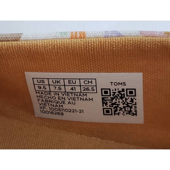 Toms Womans Size 9.5 Alpargata Natural Desert Oasis Print CloudBound Sole Canvas - Picture 6 of 8